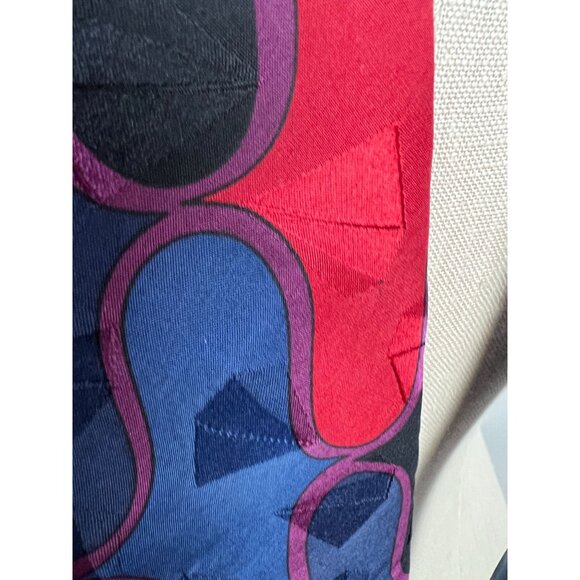 Vintage Halston III Silk Tie Abstract Pattern Vintage - Picture 10 of 16